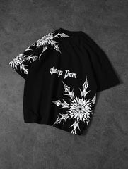 Sharp pain Printed Drop shoulder