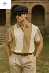 PANEL V COLLAR T.SHIRT