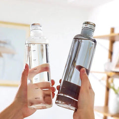 Transparent TimeMarker Water Bottle β Botella Flaske
