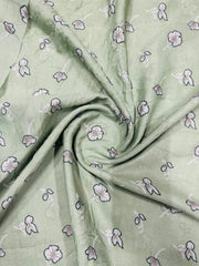 2 In 1  Printed Namaz Chaddar + Abaya 220 With Sleeves And Niqab (Stitched)