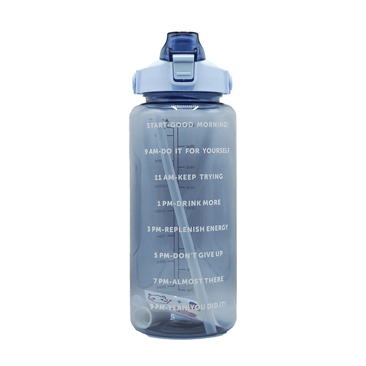 2 Litre Motivational Water Bottle – Botella Flaske
