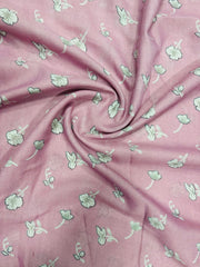 2 In 1  Printed Namaz Chaddar + Abaya 224 With Sleeves And Niqab (Stitched)